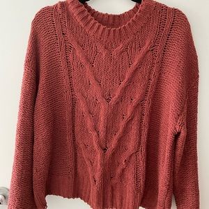 Cable knit sweater